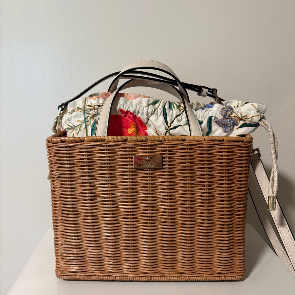 Kate Spade 25th Anniversary Sam Straw Basket